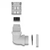 DeLOCK káblová priechodka PG9 90° zahnutá sivá odľahčenie ťahu