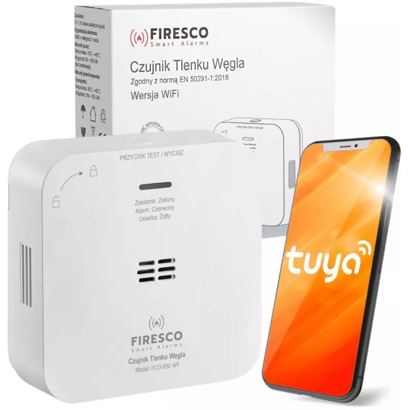 Detektor oxidu uhoľnatého s komunikačnou funkciou FCO-850 WF