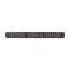 PATCH PANEL 48 PORT 1U 19 CAT6A FTP TIENENÝ ČIERNY LANBERG