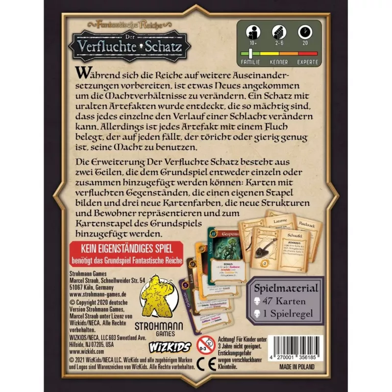 Fantastické ríše: Prekliaty poklad, rozšírenie kartovej hry