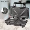 ProfiCook PC-ST 1092 - sendvičovač - 900 W - nerez/čierna