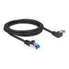 Sieťový kábel DeLOCK RJ45 Cat.6A S/FTP 2m čierny