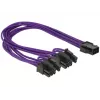 DeLOCK PCI Express kábel 6-Pin - 2 x 8-Pin 0,3 m