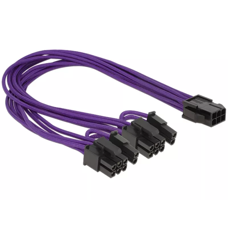 DeLOCK PCI Express kábel 6-Pin - 2 x 8-Pin 0,3 m