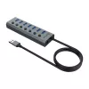 USB hub Akasa AK-HB-21BKCM hliník USB 3.2 Gen 1 5000 Mbit/s
