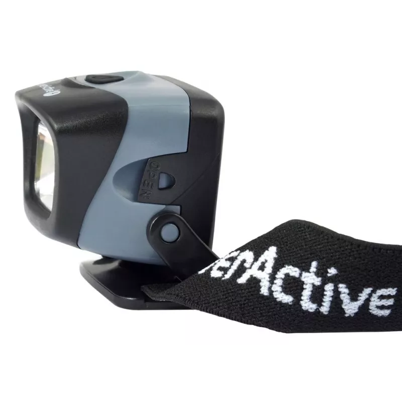 Čelová lampa everActive HL-150, lampa na hlavu, 150 lm, 3 W, IPX4, 3×AAA, čierna