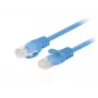 Lanberg PCU6-20CC-0025-B Patch kábel Cat.6 UTP, 0,25 m, modrý, balenie 10 ks