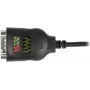 Delock USB Type-A na sériový DB9 adaptér s 9 LED RS-232 tester - sériový adaptér - USB - RS-232 x 1 - čierny (90497)