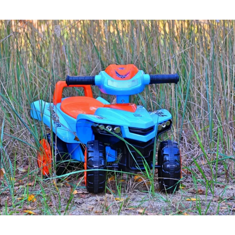 Chodítko Milly Mally Ride-on Monster Navy — detské sedacie chodítko, nízka výška sedadla