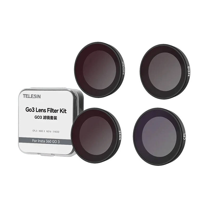 Sada 4 filtrov Telesin (CPL/ND8/ND16/ND32) pre kameru Insta360 GO 2/3
