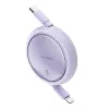 Baseus Free2Pull - 20 W USB-C na Lightning vyťahovací kábel, 1 m (fialový)