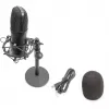 USB kondenzátorový mikrofón, štúdiový čierny