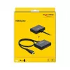 DELOCK HDMI rozbočovač 1 x HDMI in > 2 x HDMI out 4K 60 Hz