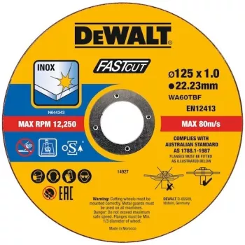 Brúsny kotúč DeWALT DT20540-QZ plochý stred pre železo kov nerez
