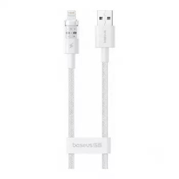 USB kábel Baseus Silky Series 2,4A 2m biely