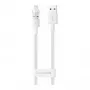 USB kábel Baseus Silky Series 2,4A 2m biely