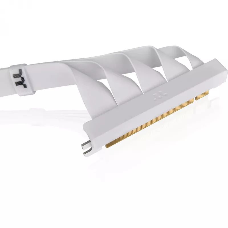 Thermaltake PCI-E 4.0 Dual 90 Degree riser kábel, 40 cm, biely (AC-077-CO6OTN-C1)