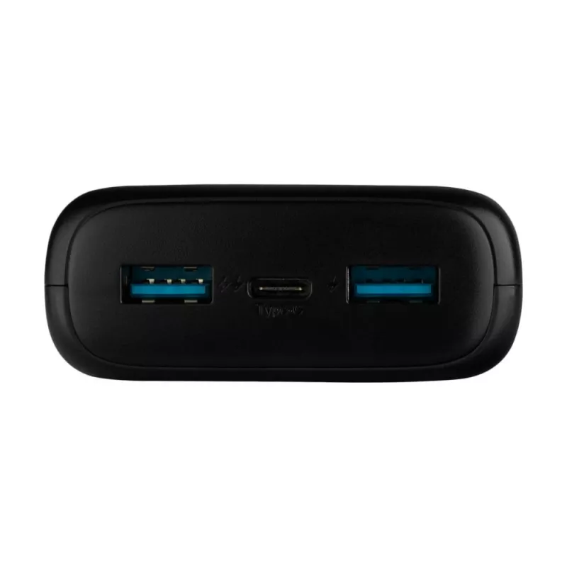 Fixed Zen powerbanka 20000 mAh USB-C PD 20W s LCD displejom, čierna
