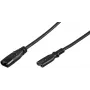 Wentronic IEC-60320-C8 na IEC-60320-C7 2m C8 konektor samica na C7 konektor samica čierna (97201)
