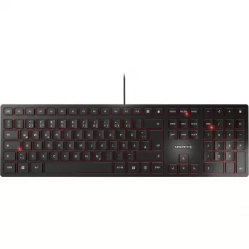 CHERRY KC 6000 Slim klávesnica univerzálna USB QWERTZ nemecká čierna