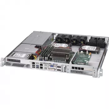 Supermicro - SuperChassis 515-R407 - Rack-Mount 1U STD a WIO MB 2 x 2,5 LED 4 x PWM ventilátor 2 x ventilátor pre chladenie AOC napájací zdroj 400 W 43 x 437 x 429 mm