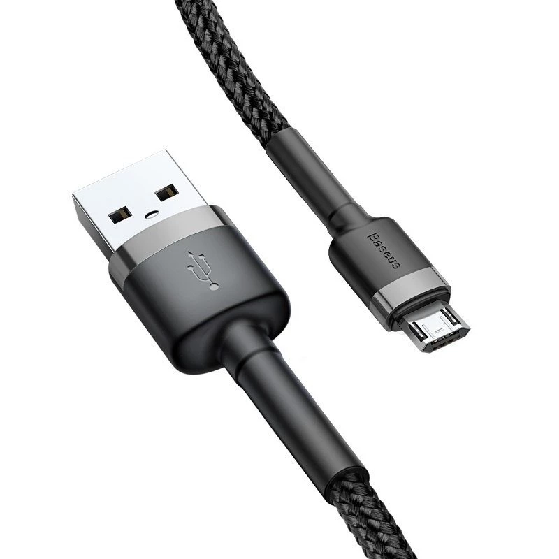 Baseus Cafule 2.4A 1 m Micro-USB kábel (sivá/čierna)