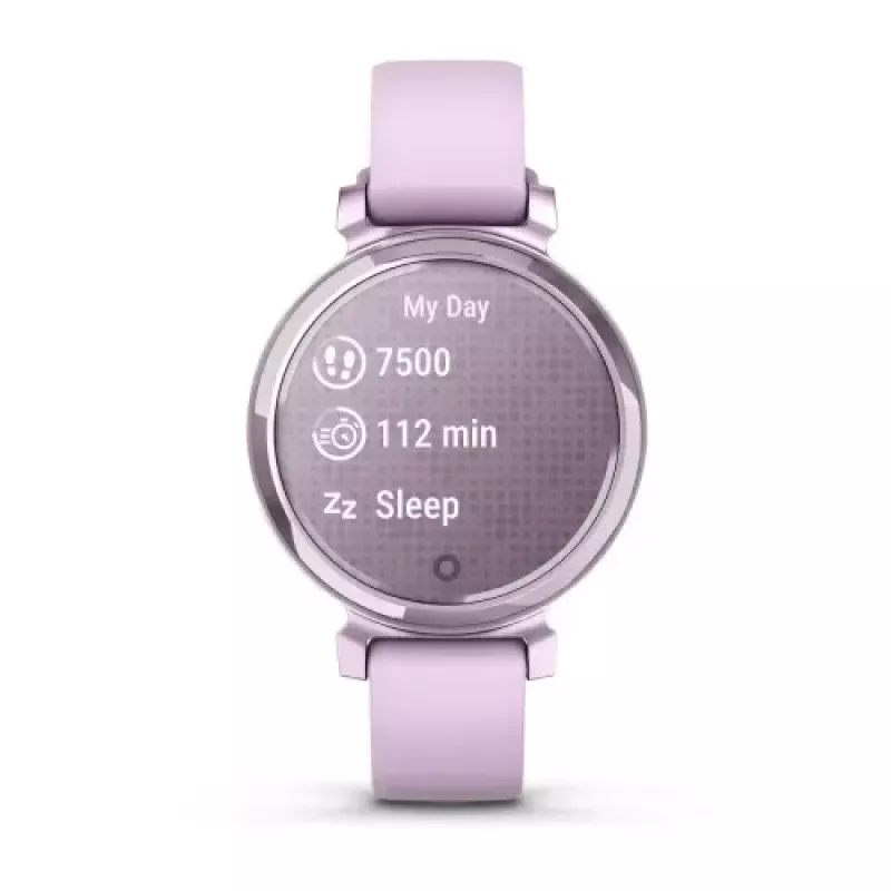 Garmin Lily 2 inteligentné hodinky 35,4 mm, dotyková obrazovka 240 x 201 pixelov, pripojené GPS, silikónový remienok, orgovánové