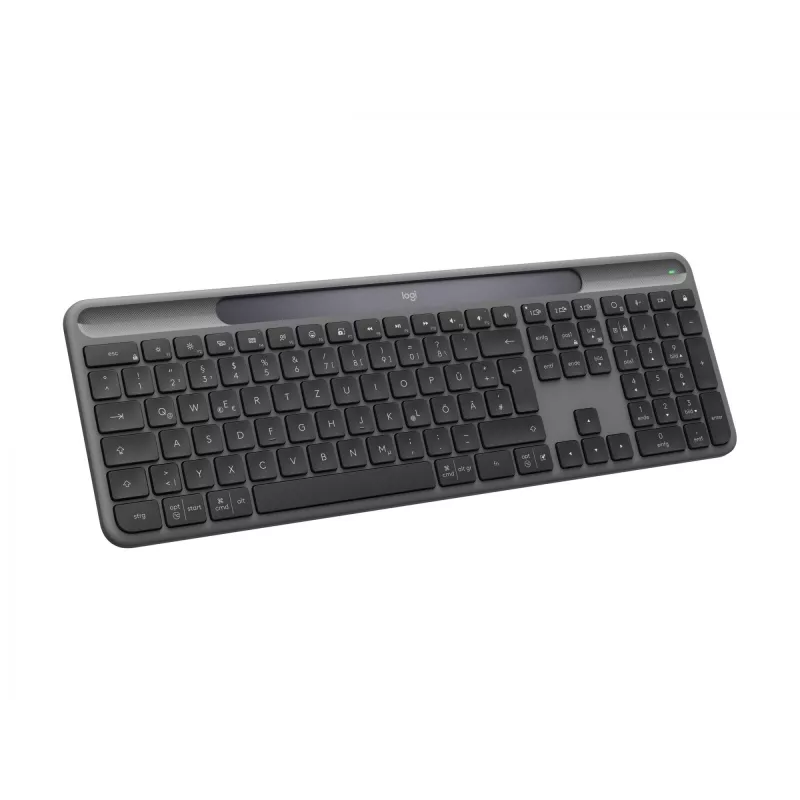 Logitech Signature Slim Solar+ K980 bezdrôtová klávesnica, nemecké QWERTZ, grafitová