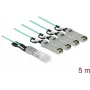 Aktívny optický kábel QSFP+ na 4 x SFP+ 5 m DeLOCK 84069