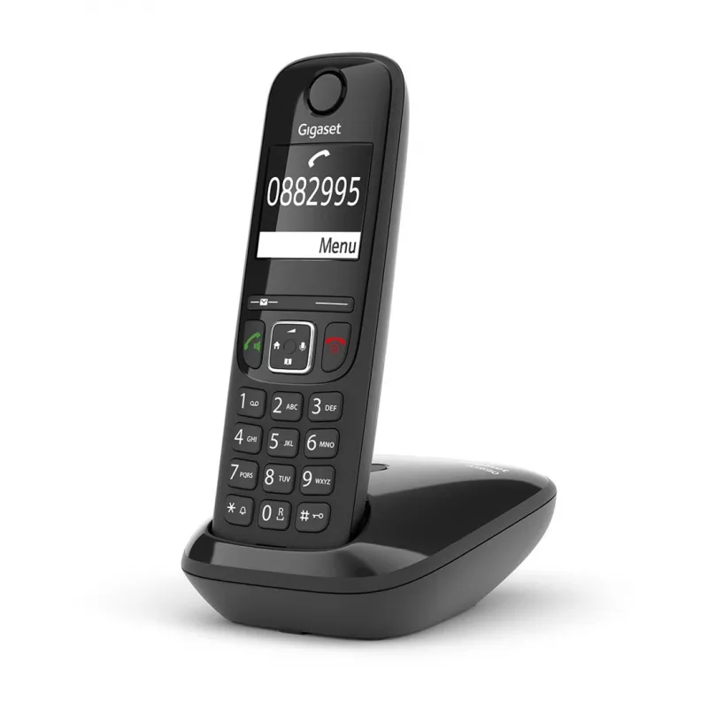 Analógový/DECT telefón Gigaset AS690 identifikácia volajúceho bezdrôtový slúchadlo čierna