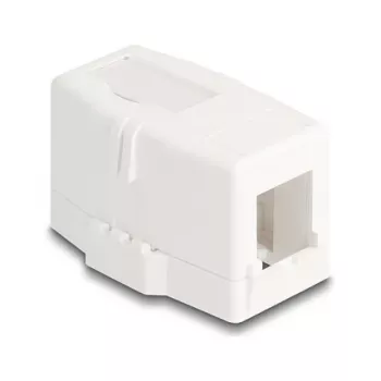 Delock 85841 Prázdne puzdro Keystone, 1 port, magnetická základňa, biele