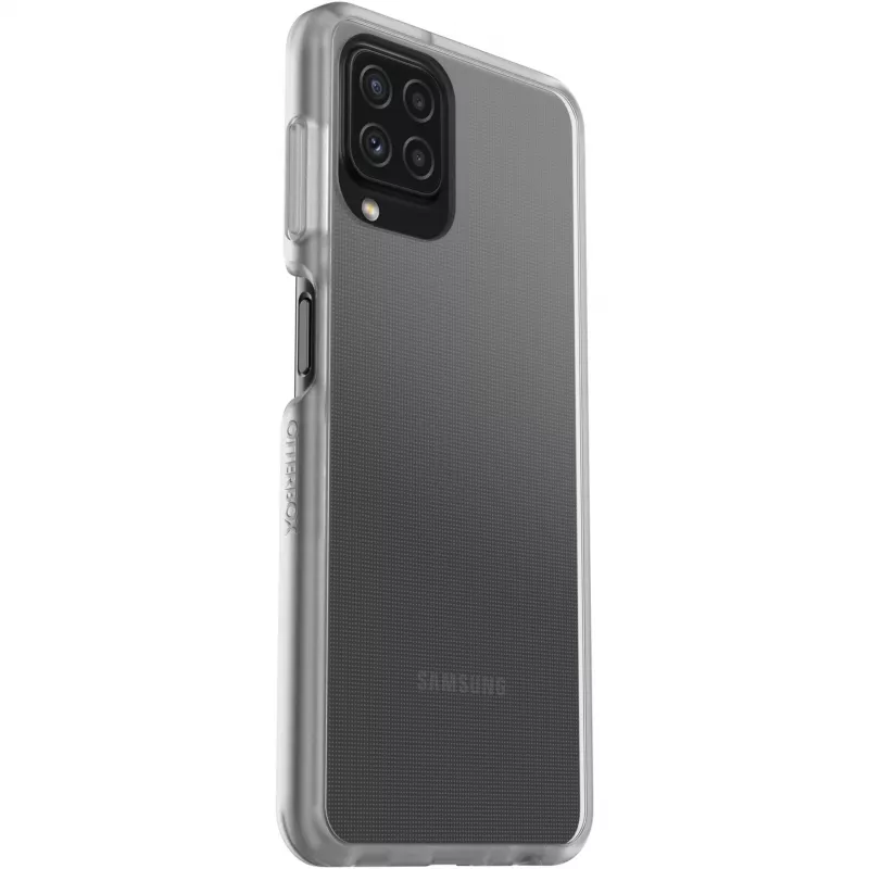 React + Trusted Glass priehľadné ochranné puzdro + ochrana displeja pre Samsung Galaxy A22