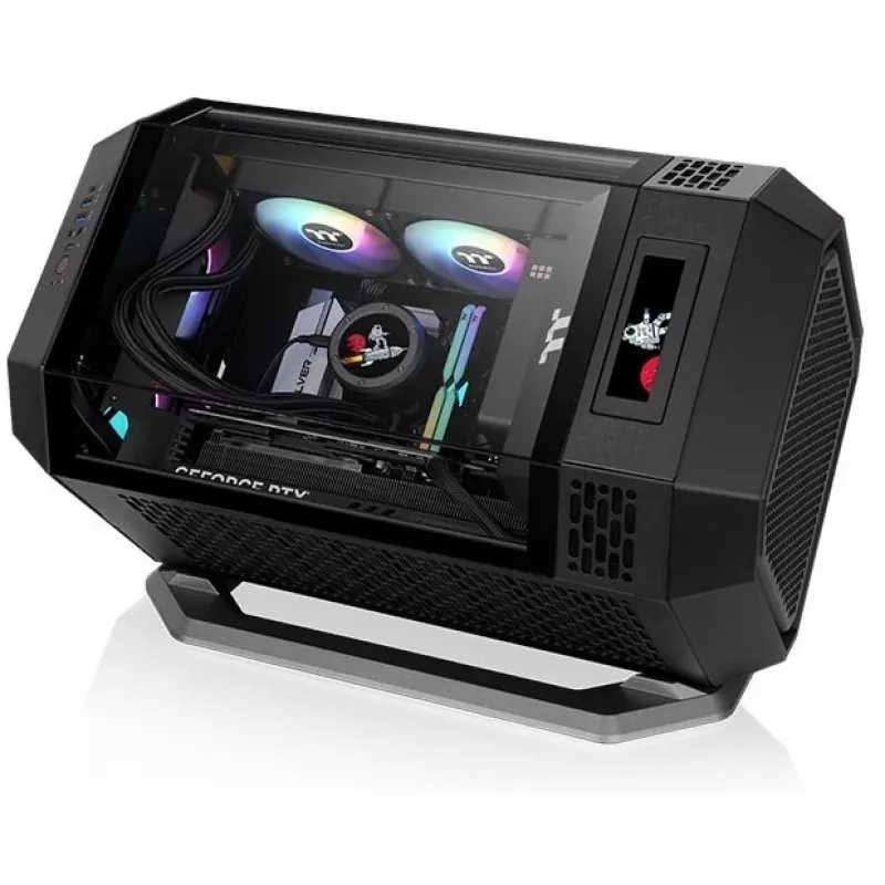 Sada na prestavbu tower na rack Thermaltake AC-078-ON1NAN-A1 pre mini-tower skrine, čierna, 145×266×459 mm