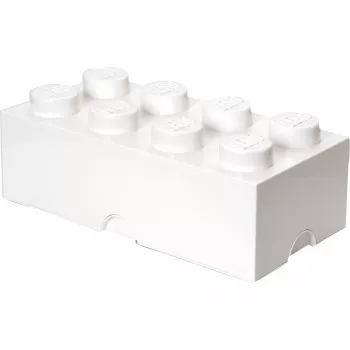 LEGO Storage Brick 8 biela, úložná krabica biela