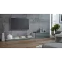 Cama TV stojan LIFE 300/42/35 biely/sivý lesklý