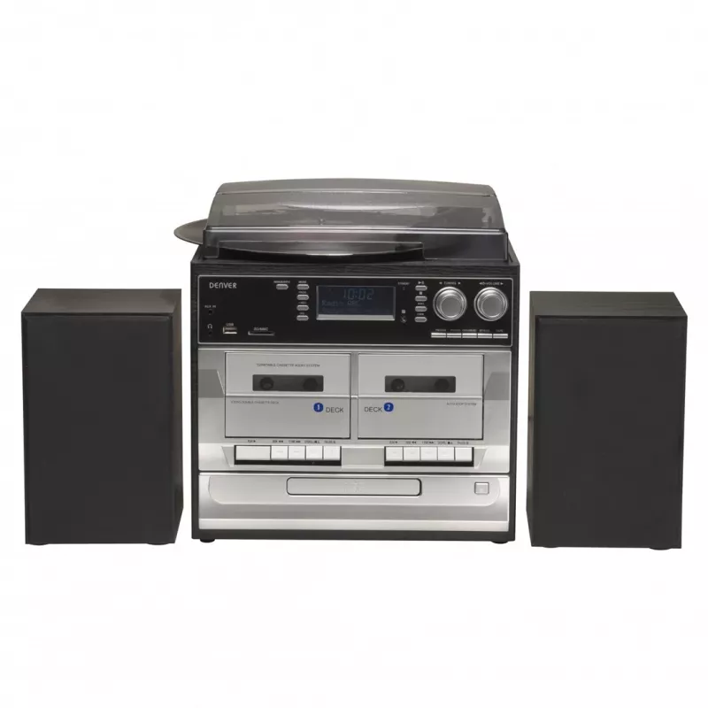 Denver MRD-166 DAB+ hudobné centrum s gramofónom, CD a kazetovým prehrávačom
