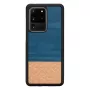 Ochranné puzdro na smartphone Man and Wood Galaxy S20 Ultra Denim čierna