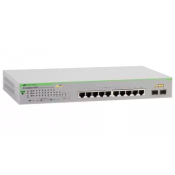 Allied Telesis GS950/10PS Managed Gigabit Ethernet (10/100/1000) Power over Ethernet (PoE) zelený, sivý
