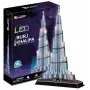 CubicFun L133H 3D puzzle Burj Khalifa (Light), 136 dielikov, s LED osvetlením