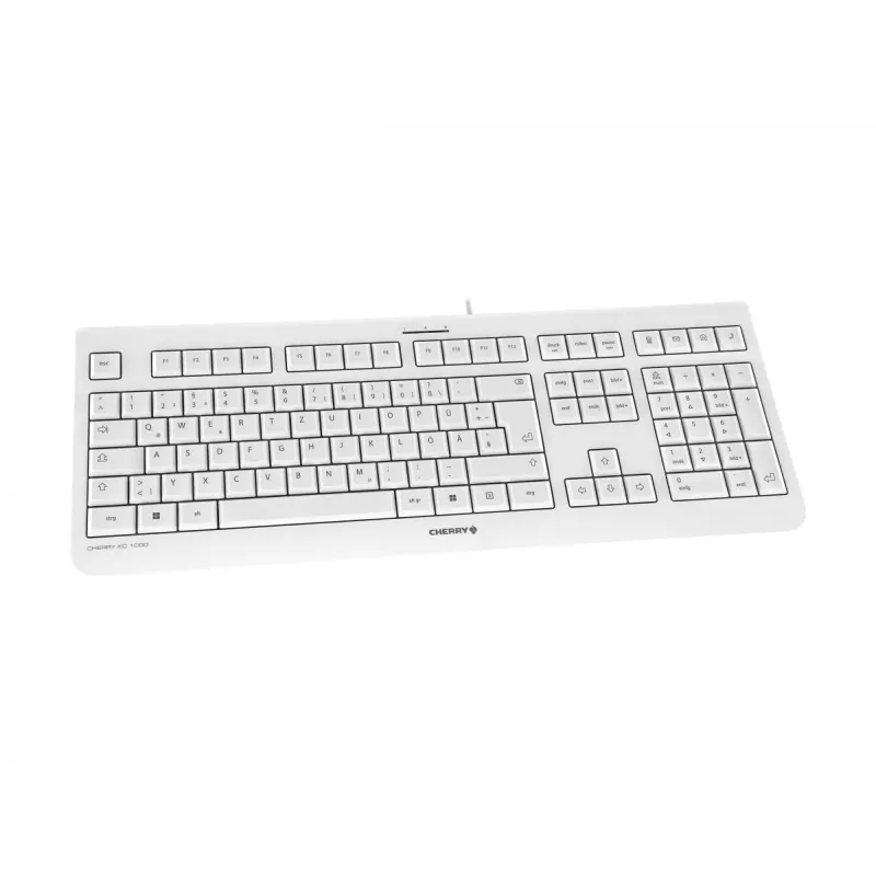 CHERRY KC 1000 klávesnica kancelárska USB QWERTZ nemecká sivá