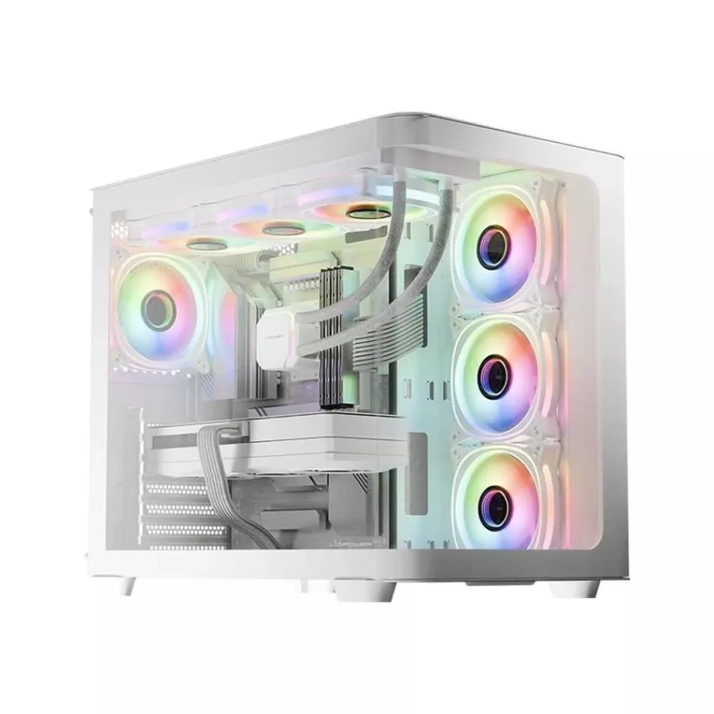 LC-Power Gaming 8001W Pro-Storm Light Midi-Tower ATX skriňa, biela (LC-8001W-ON)