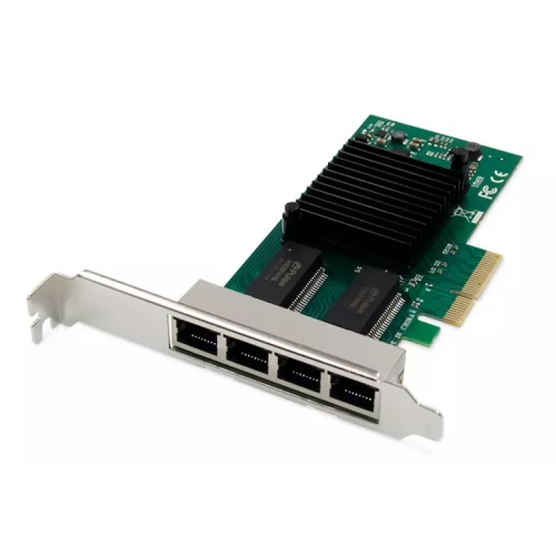 DIGITUS 4 port Gigabit Ethernet sieťová karta, RJ45, PCI Express, Intel I350