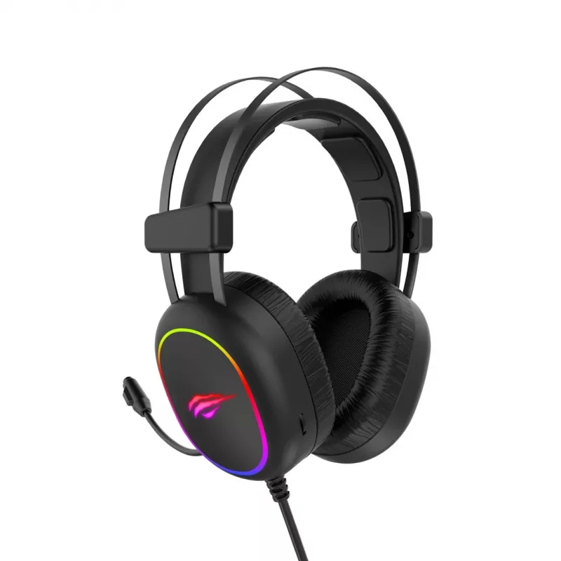 Havit HERNÉ SLÚCHADLÁ RGB čierne 2016D headset káblový headset s hlavovým mostom