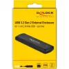 SSD puzdro DeLOCK 42615 čierne M.2