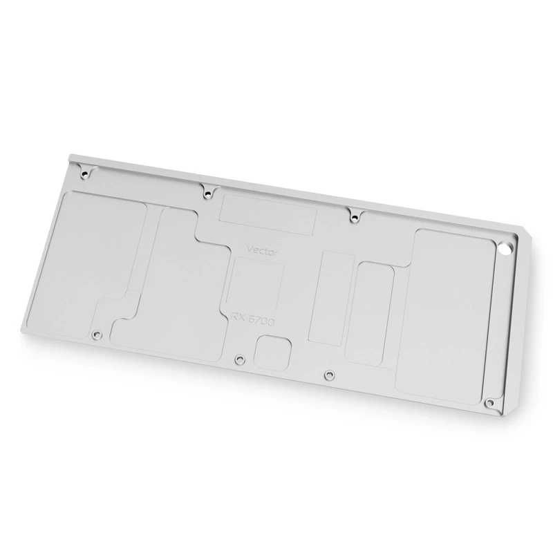 EK Water Blocks EK-Quantum Vector RX 6700XT zadná platňa, biela