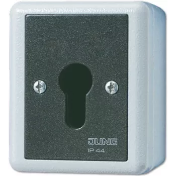 Kľúčový spínač JUNG 806.28 G — 2-pólový, káblový, 250 V AC, 16 A, čierna/biela