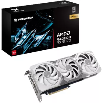 Grafická karta Acer Predator BiFrost Radeon RX 9070 OC 16GB White Edition