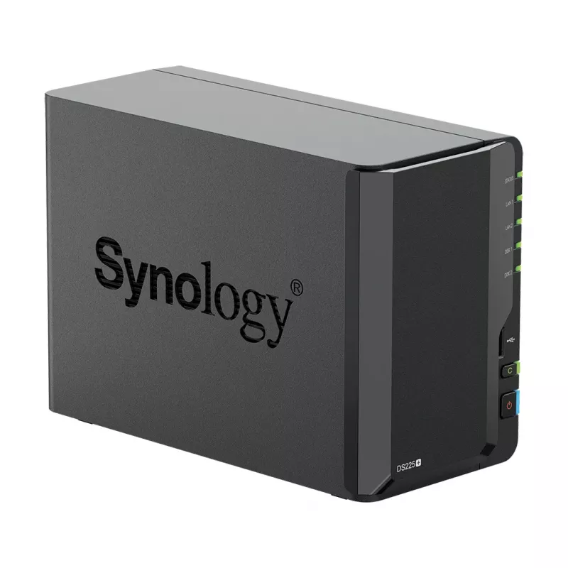 Synology DS225+ 2 Bay NAS Desktop Intel® Celeron® J4125 2 GB DDR4 Synology DSM čierna – len Synology HDD