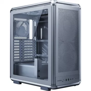 Cooler Master MasterFrame 500 Mesh ARGB Midi-Tower PC skriňa, strieborná, tvrdené sklo