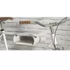 Maclean MC-466 nástenný držiak na bicykel s policou, max. 25 kg, biely